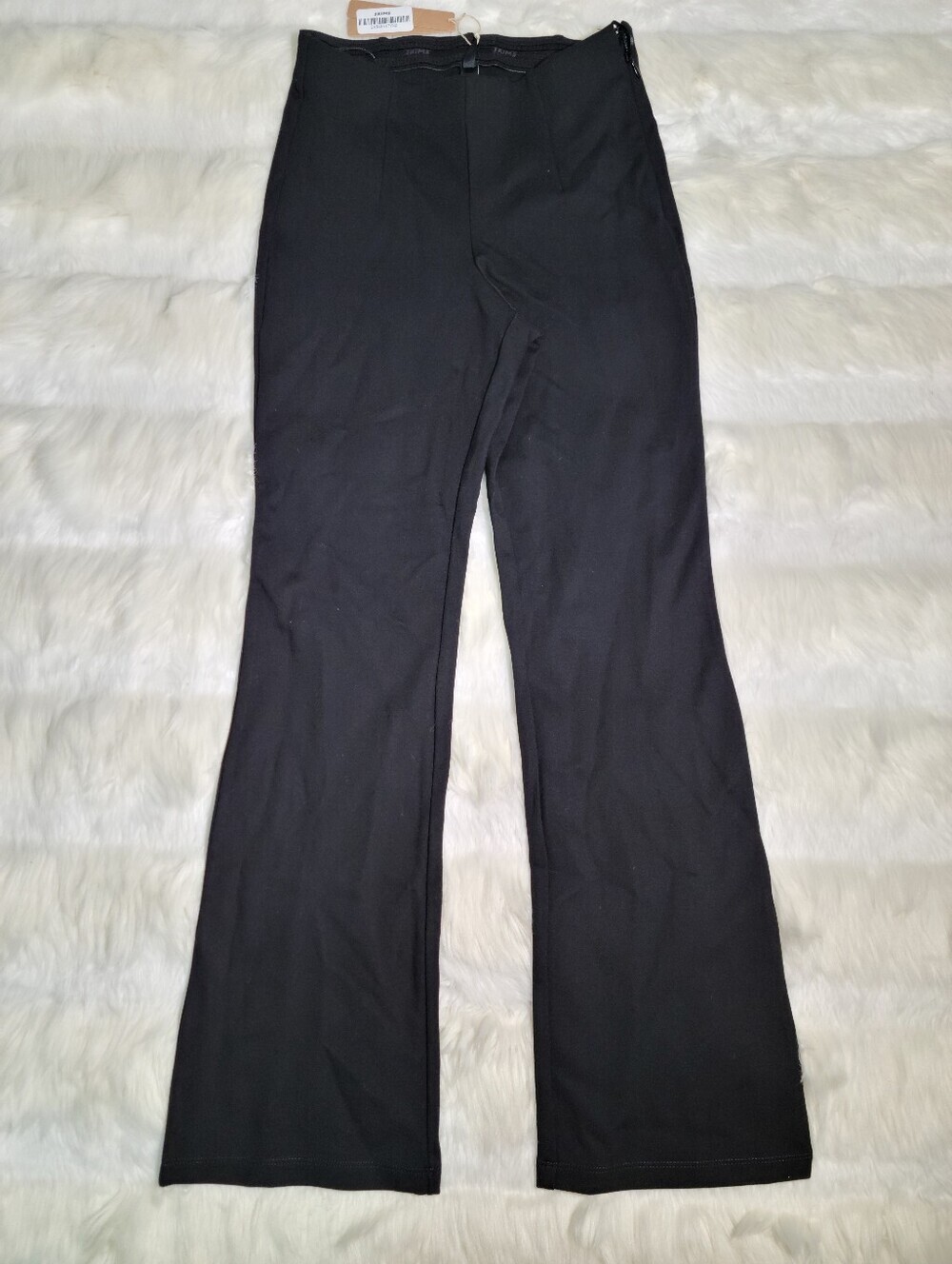 SKIMS The Essential Pants High Waist Cropped Kick Flare Black Obsidian Small NEW